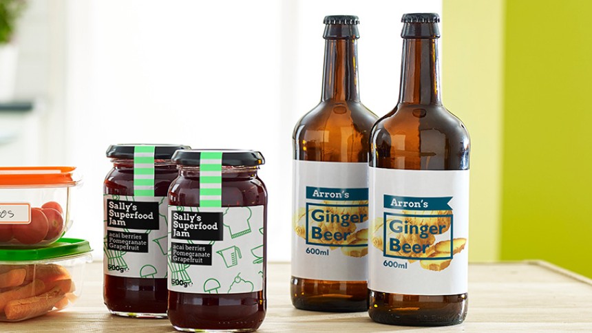 Anti tamper labels for jars